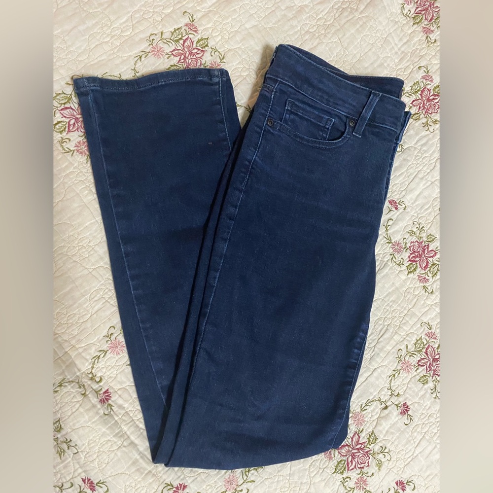 3/ $20 NYDJ Marilyn Straight Women's Dark Blue Jeans - Size 8P